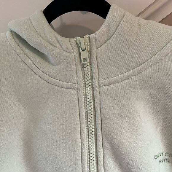 Comfort Mint Green Zip-Up Hoodie - Picture 7 of 14